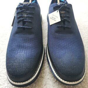 Cole Haan ØriginalGrand Wingtip Oxford - Marine Blue Knit - Size 10 - NWT